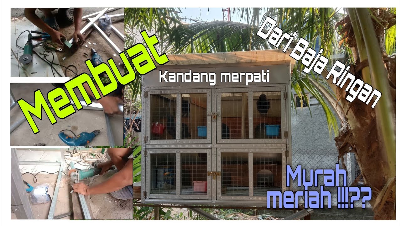 Part.1 Membuat Kandang Merpati Murah Meriah !!!??? Dari Baja Ringan