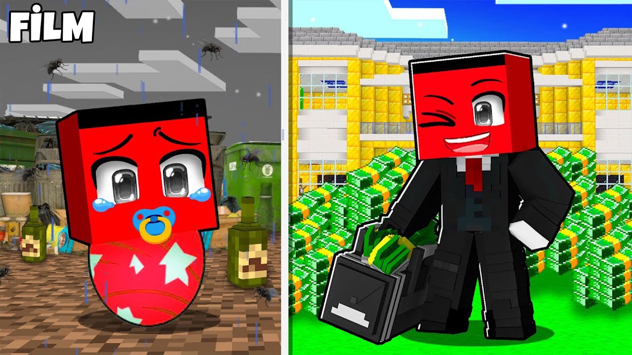FAKİRDEN EN ZENGİNE BEBEK SAMET PARLAK !! - Minecraft