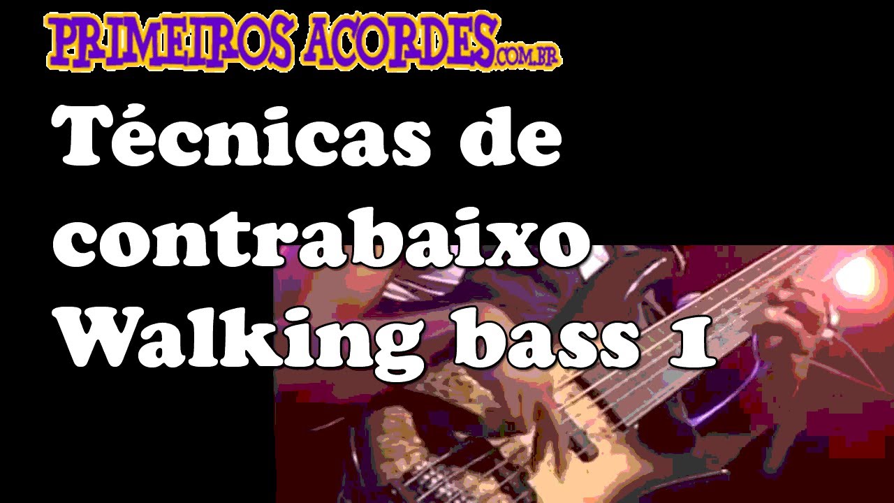 Aula de Contrabaixo Levadas e Grooves - Walking Bass