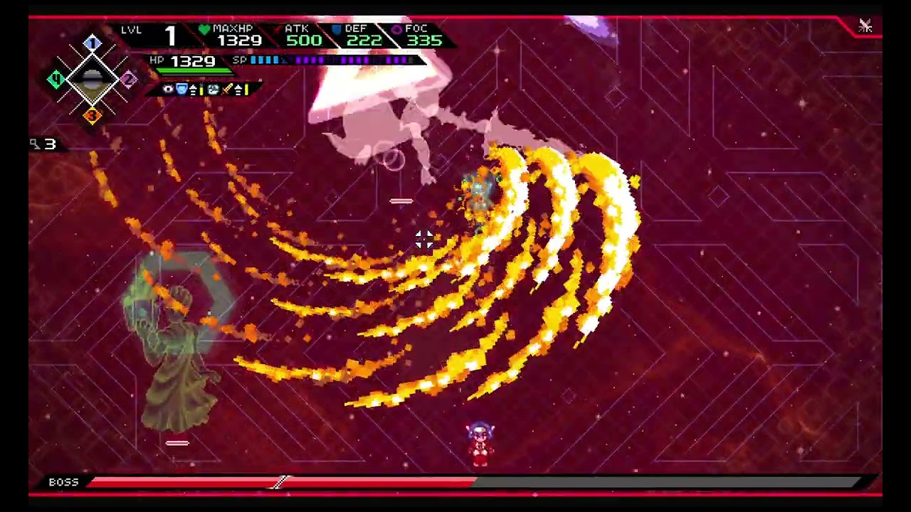 Dominating Di'Orbis at lv1 (crosscode)