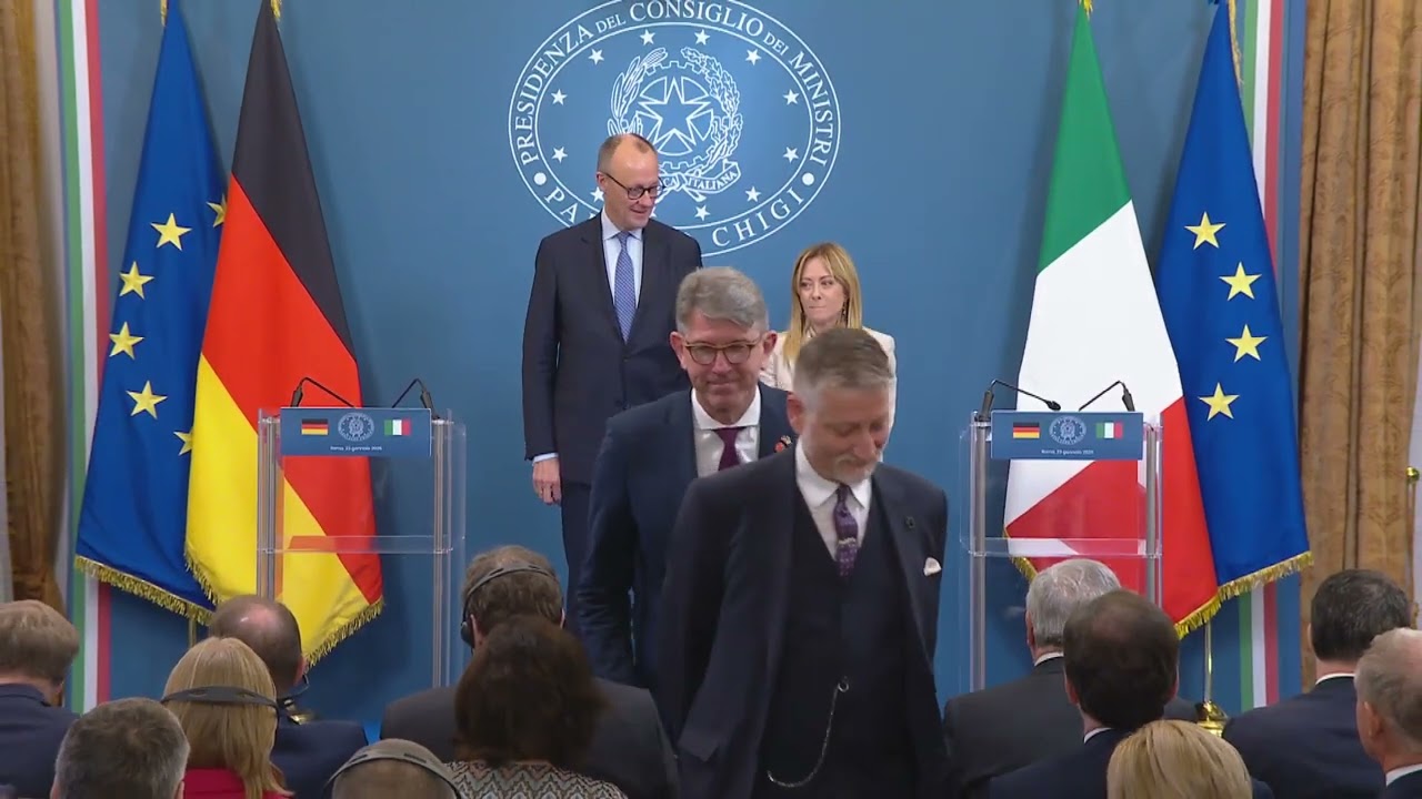 Vertice intergovernativo tra Italia e Germania, Cerimonia di scambio degli accordi