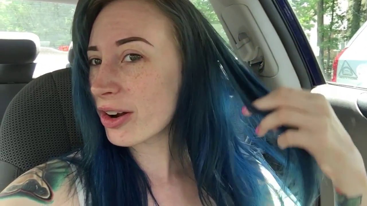 Blue to Light Pink Hair