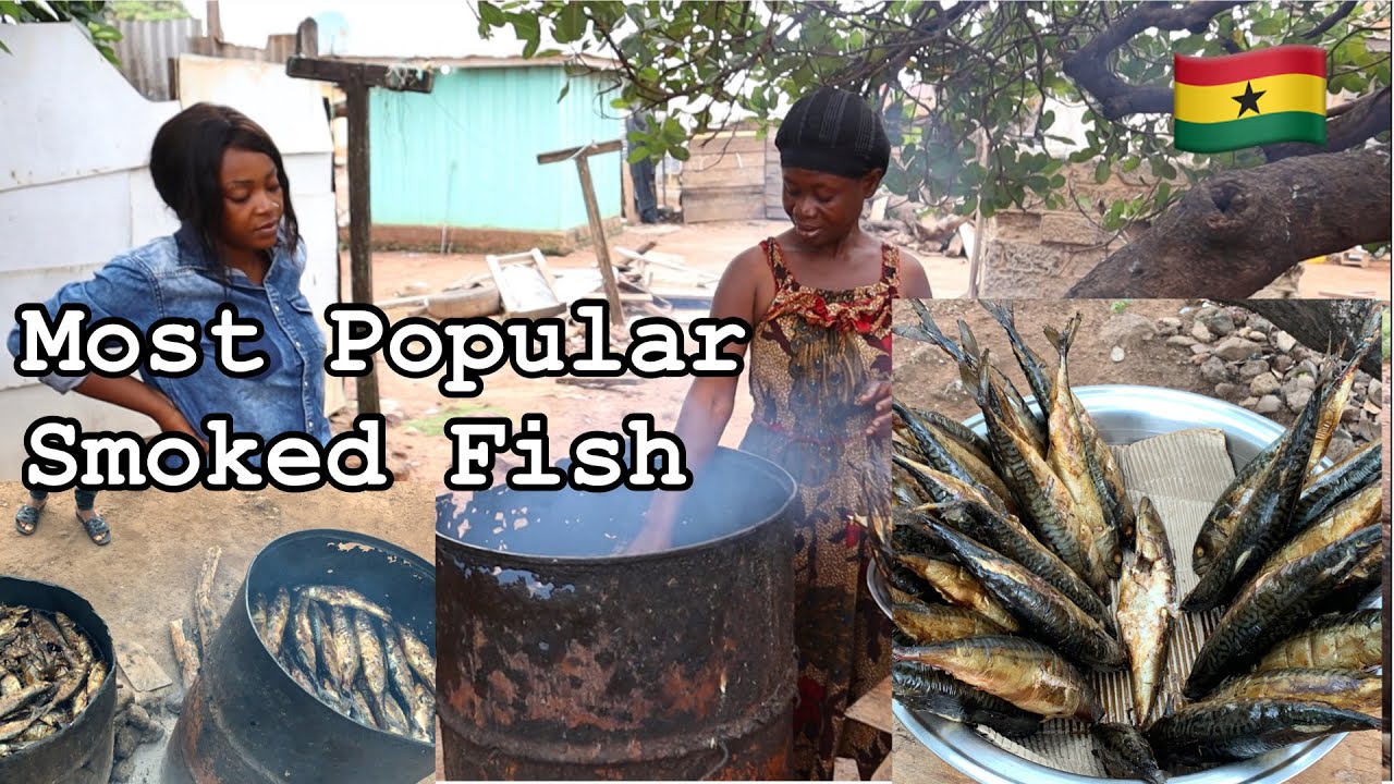 How Ghana’s MOST FAVORITE MACKEREL  is SMOKED & Fish || Ghana salmon || Sunyani West Africa