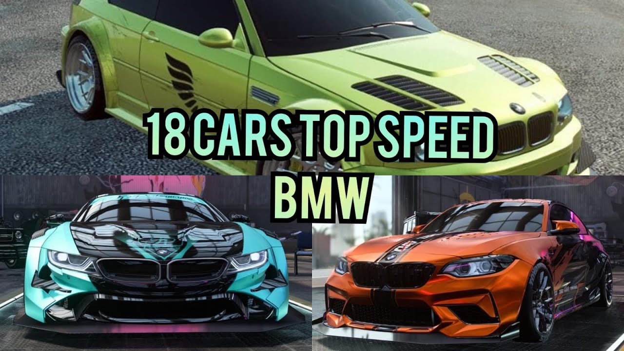NFS HEAT all 18 cars BMW models TOP SPEED M3 M4 M5 X6 I8 COOPE