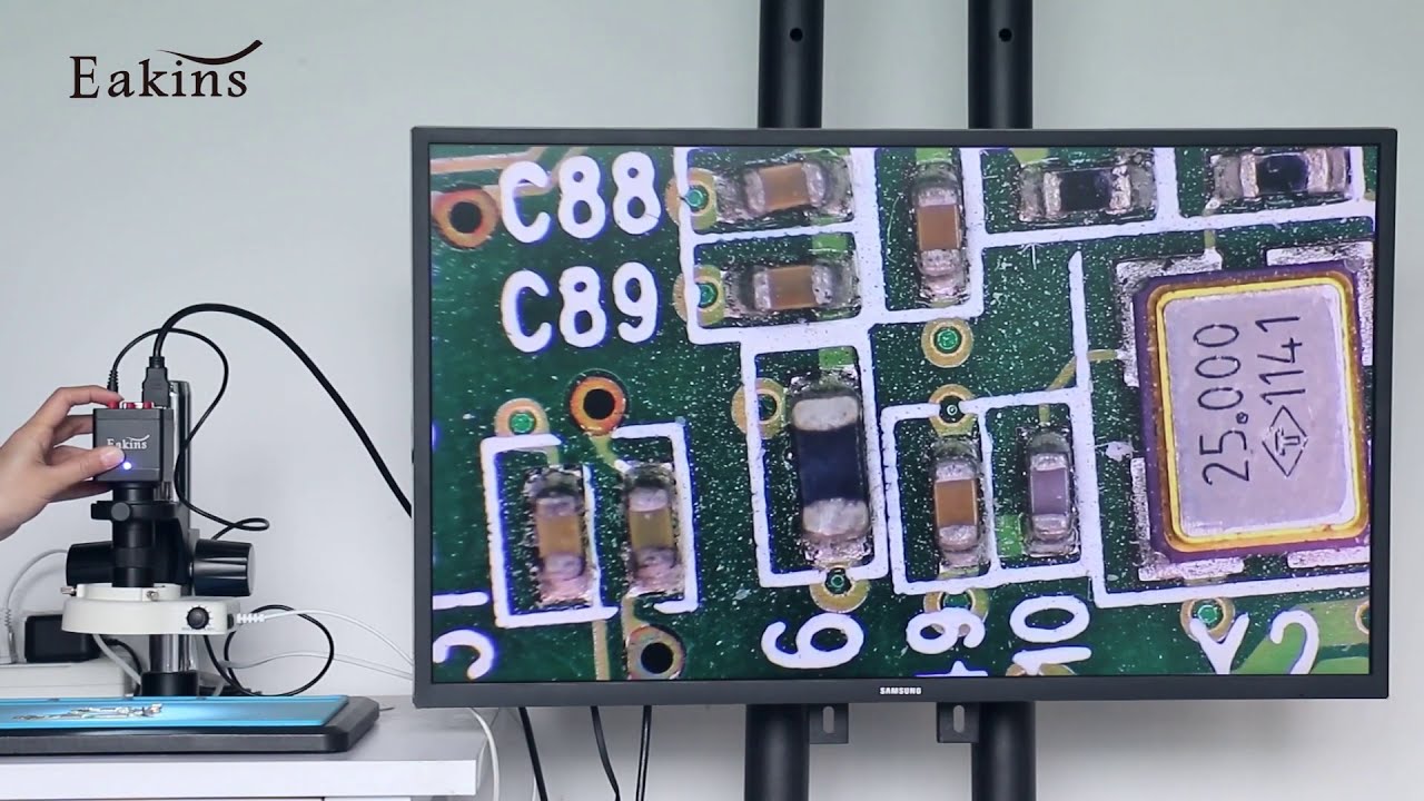 1080P HDMI VGA Microscope Camera+ 130X C-Mount Lens