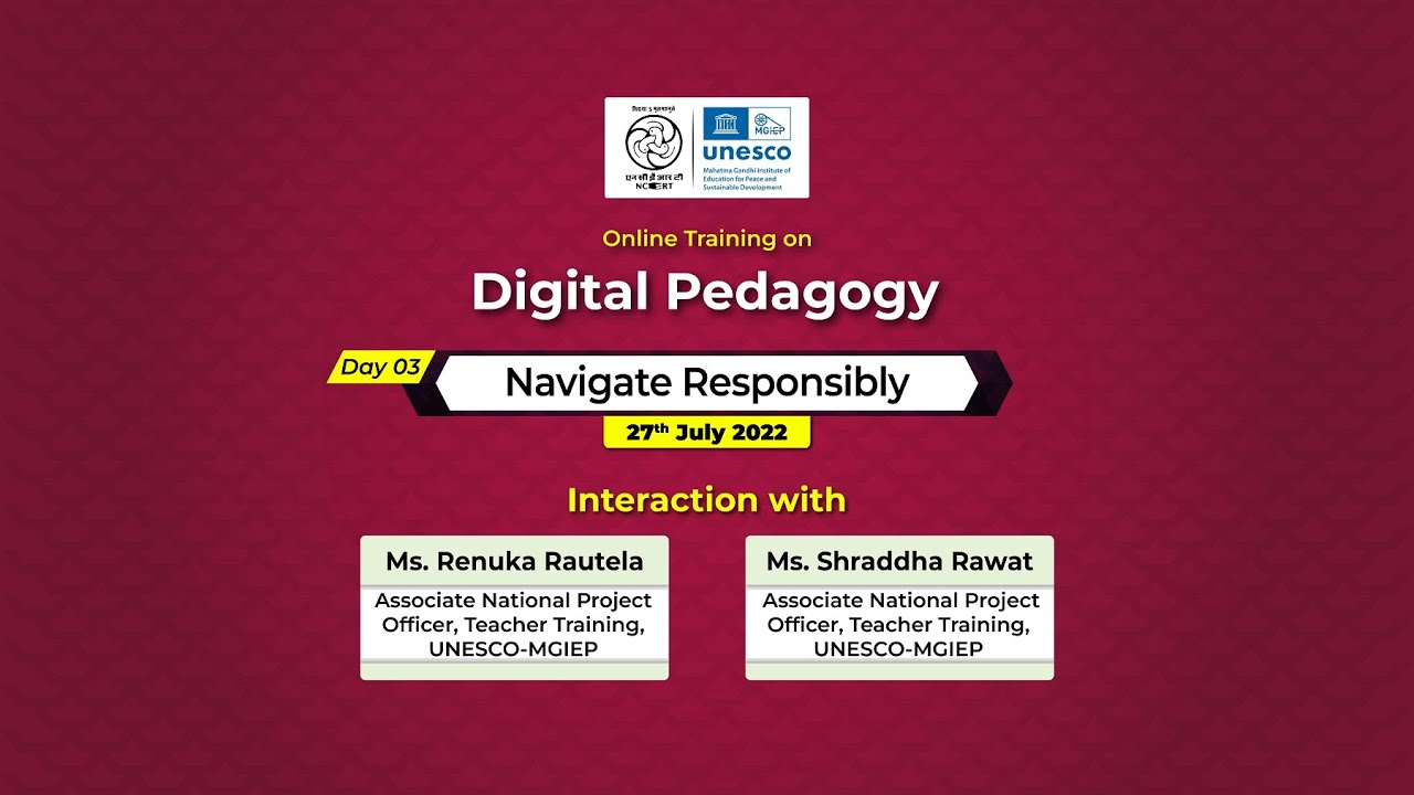Webinar On: Digital Pedagogy : Navigate Responsibly