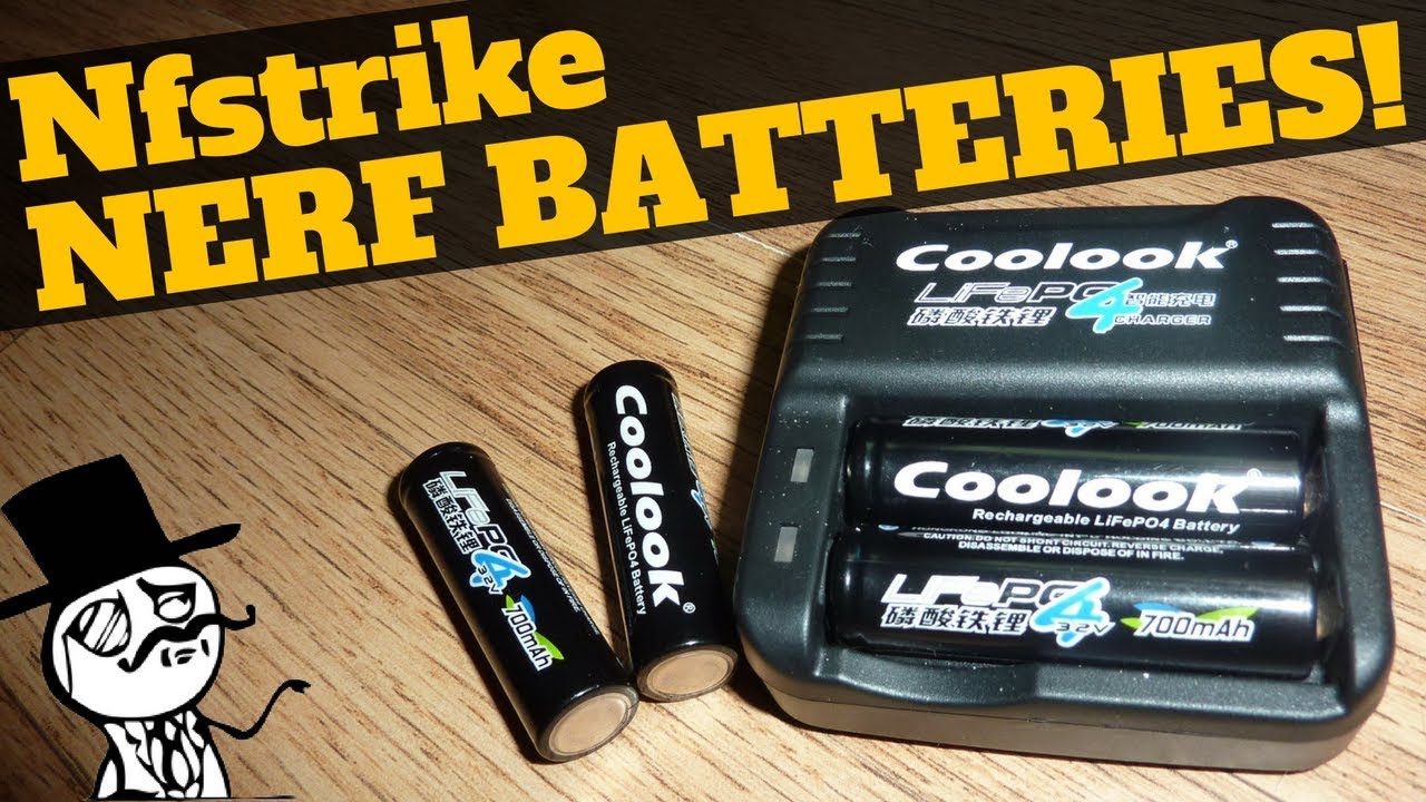 New Nerf Mod Batteries: Nfstrike Coolook 3.2v LiFePo- Best Batteries For Nerf Mods (IMR alternative)