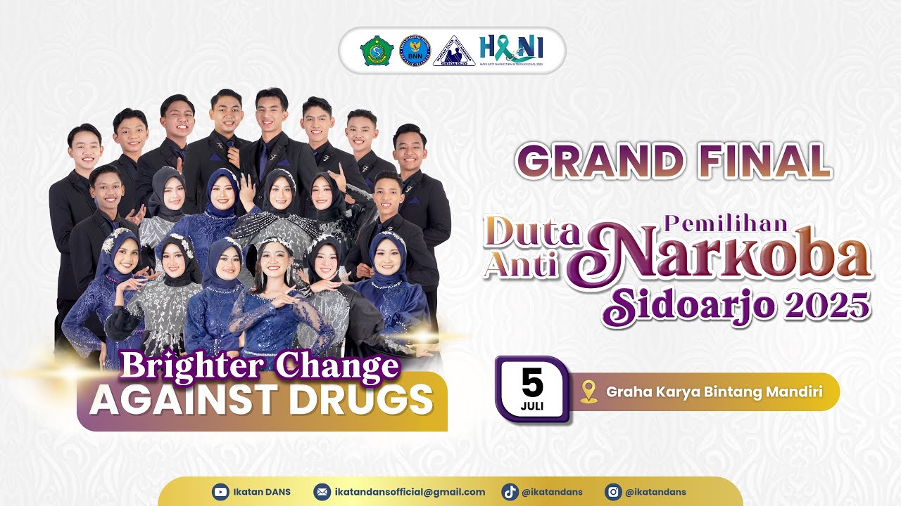 GRAND FINAL PEMILIHAN DUTA ANTI NARKOBA KAB. SIDOARJO TAHUN 2025