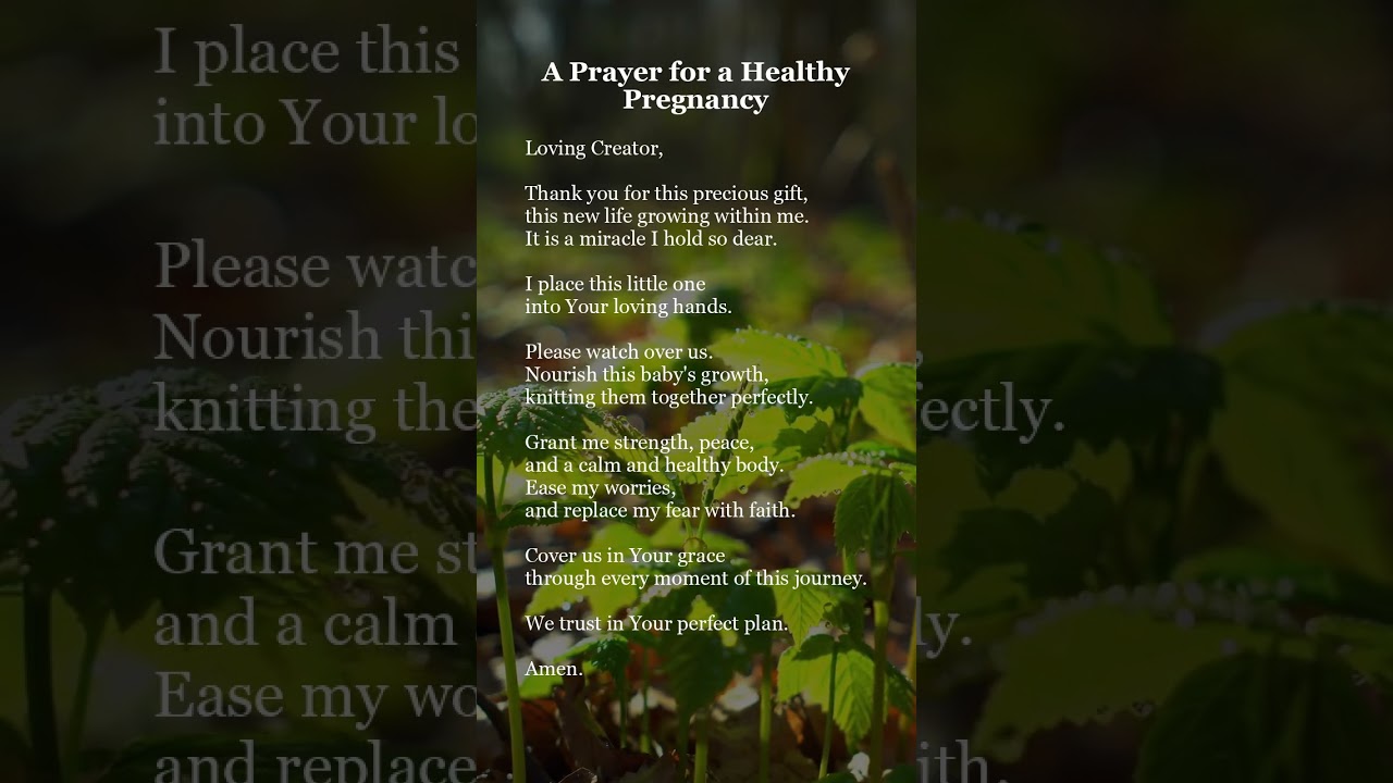 Powerful Prayer for a Healthy Pregnancy 🙏 | A Blessing For You & Baby 🤰