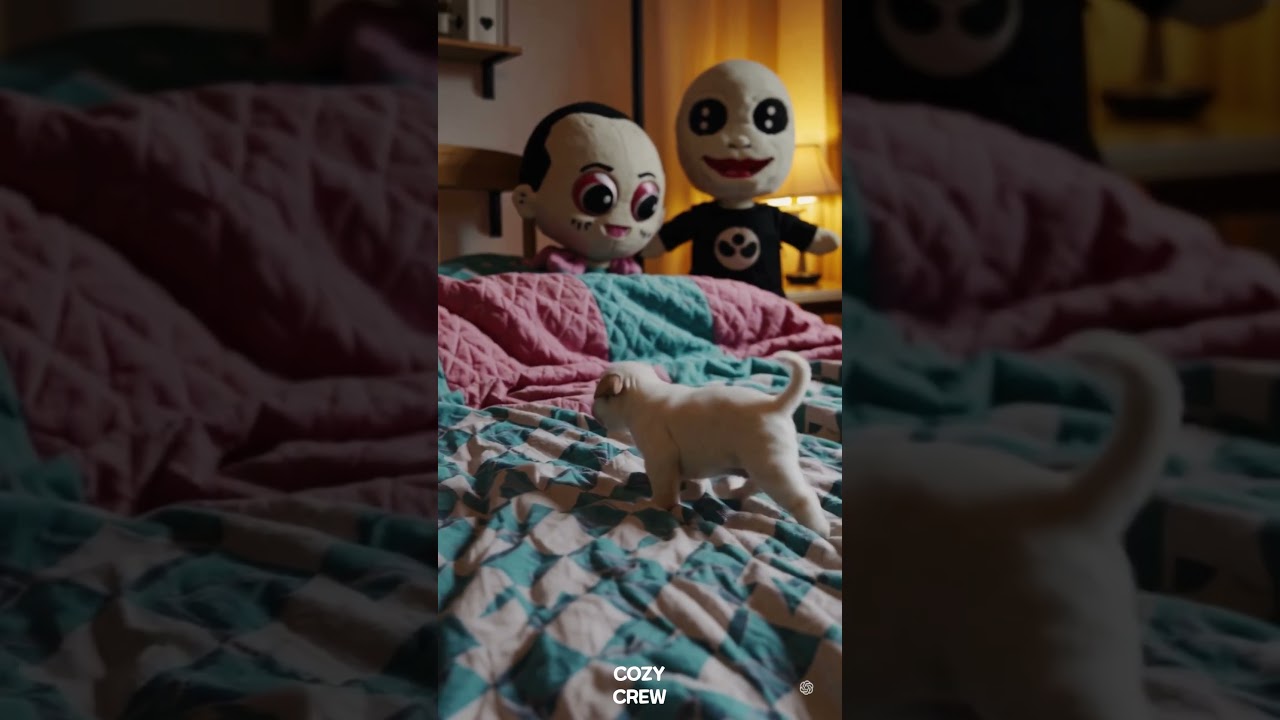 My puppy is running away from zombies #AI #CozyCrew #JoyfulPuppy
