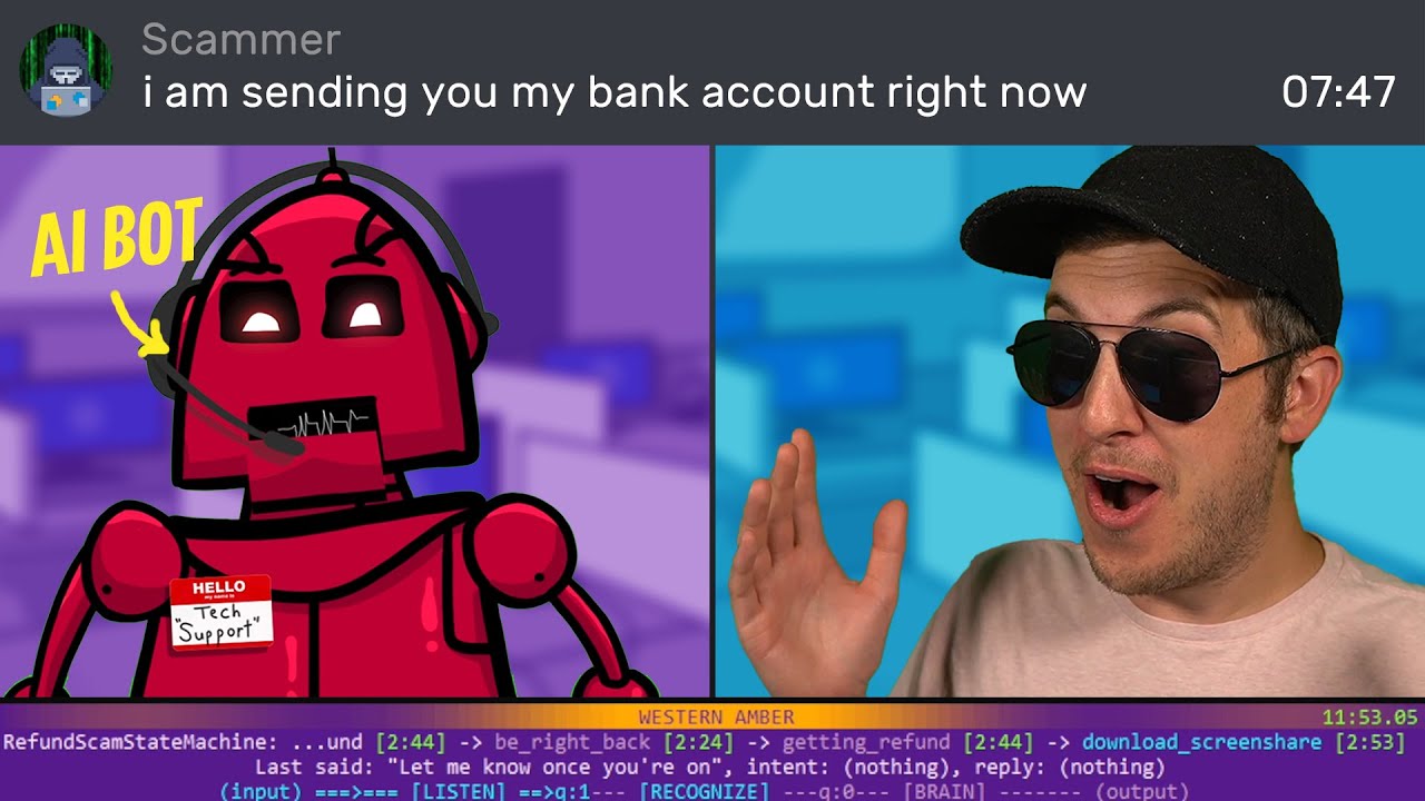 I Made an AI Bot to STEAL from SCAMMERS (and it's working)