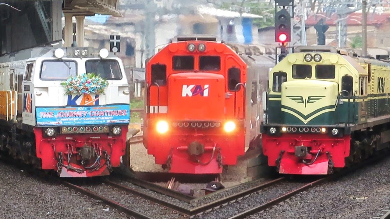 PASUKAN KERETA API PADATI STASIUN TERSIBUK JAKARTA ‼️ Ada Lokomotif Spesial & Kereta Eksekutif Elit