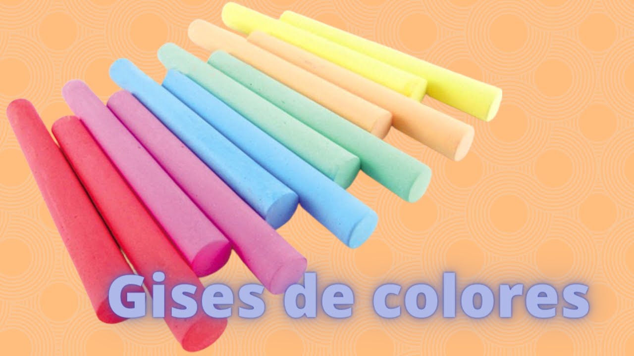 Como hacer gises de colores
