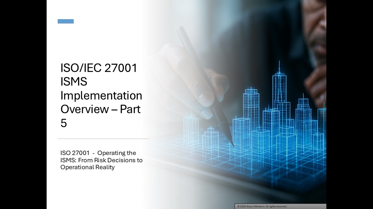 Part 5 - ISO 27001 ISMS Implementation