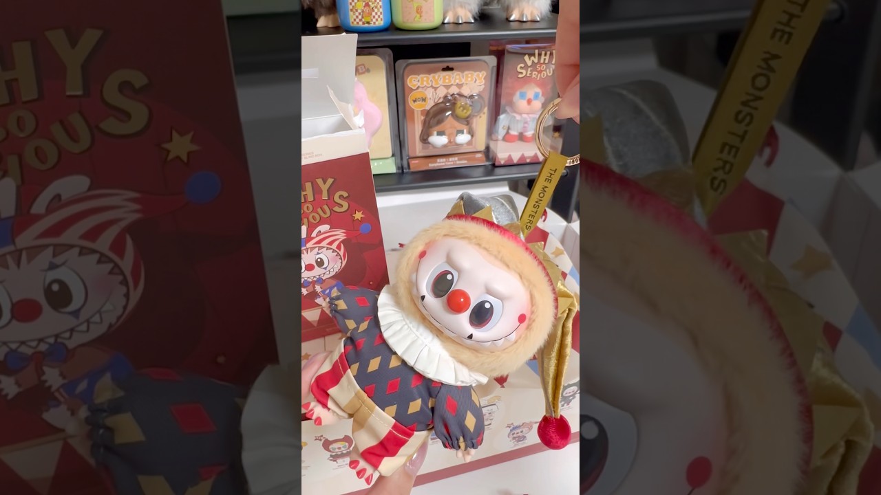 🎉 LABUBU SECRET Why So Serious | POP MART Vinyl Plush Pendant Blind Box #popmart #cute #라부부 #toys