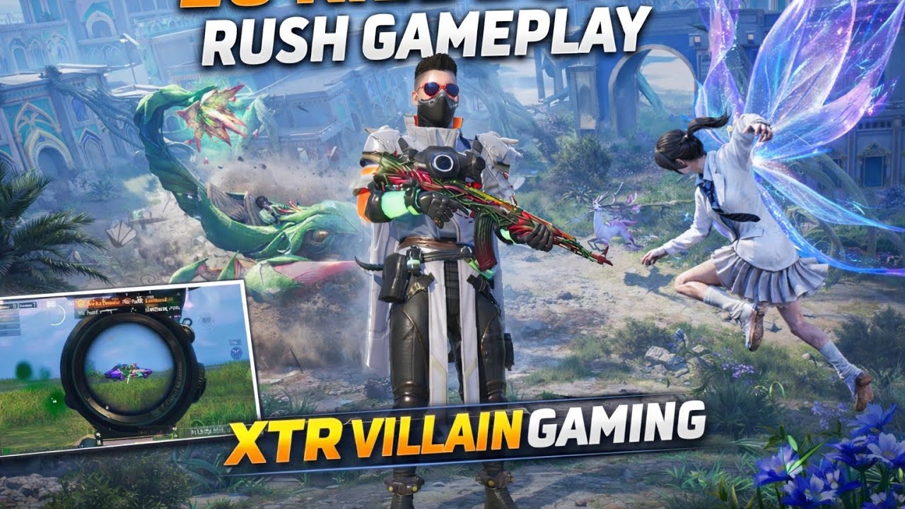 20 Kill BGMI Rush Gameplay 😱 | Full Squad Destroy | XTR VILLAIN GAMING