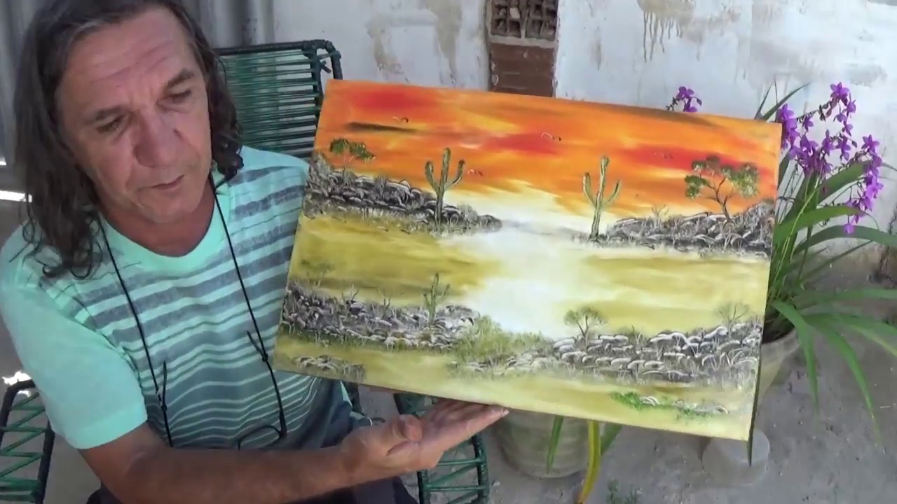 Pinturas com dedos em cerâmica.