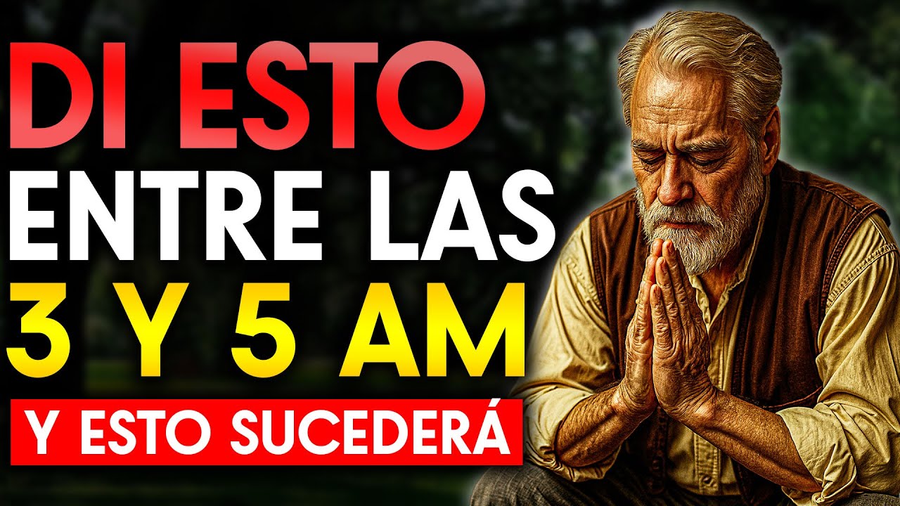 Si te DESPIERTAS entre las 3 y las 5 de la Mañana, DI esta Poderosa ORACIÓN Matutina