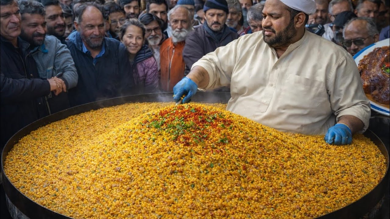 World’s Biggest Street Food Cooked Live in Front of a Huge Crowd!