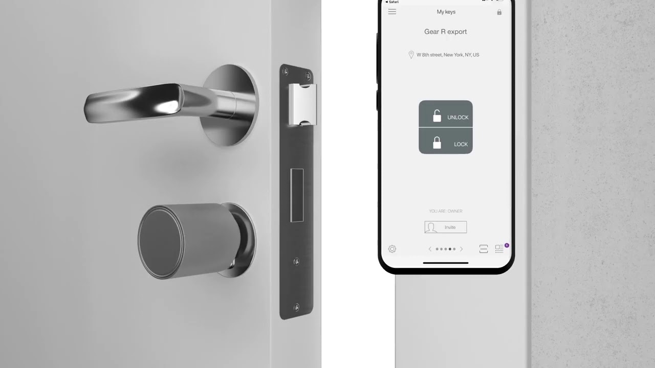 Meroni serrature - GEAR-R - The invisible access control for entrance doors