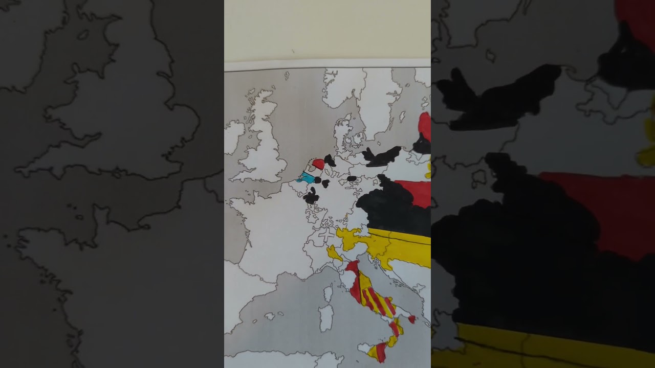 Map of Europe 1756 - The old Swiss Confederation #flag #europe #geography #country #history #1756