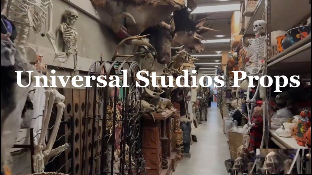 Universal Studios Prop House Tour.  Walking Tour of Millions of Movie Props at Studio Backlot