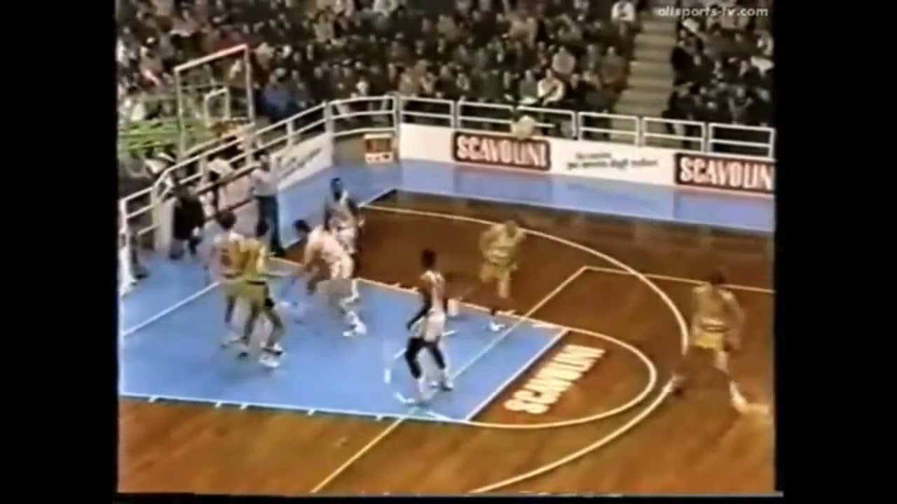 Velimir Perasovic 1991 Euroleague Scavolini Pesaro - Jugoplastika Split
