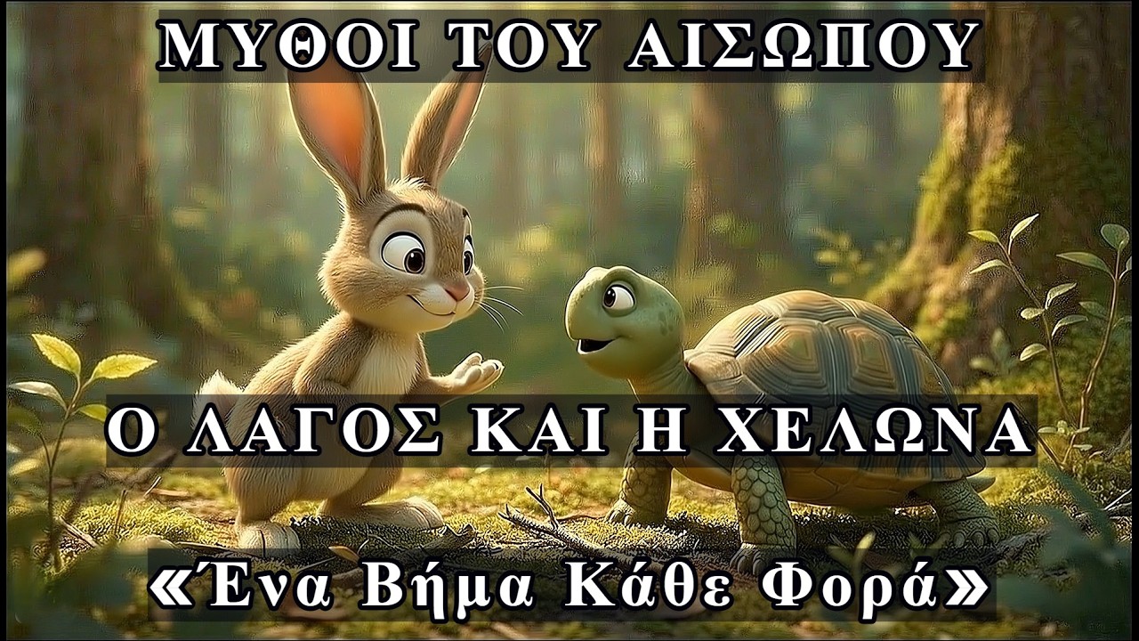 Μύθοι του Αισώπου: Ο Λαγός και η Χελώνα – Ένα Βήμα Κάθε Φορά