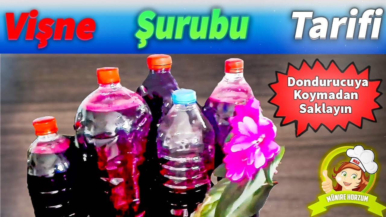 Kışlık, Konsantre, Vişne Suyu, Vişne Nektarı Nasıl Yapılır, Vişne şurubu Tarifi
