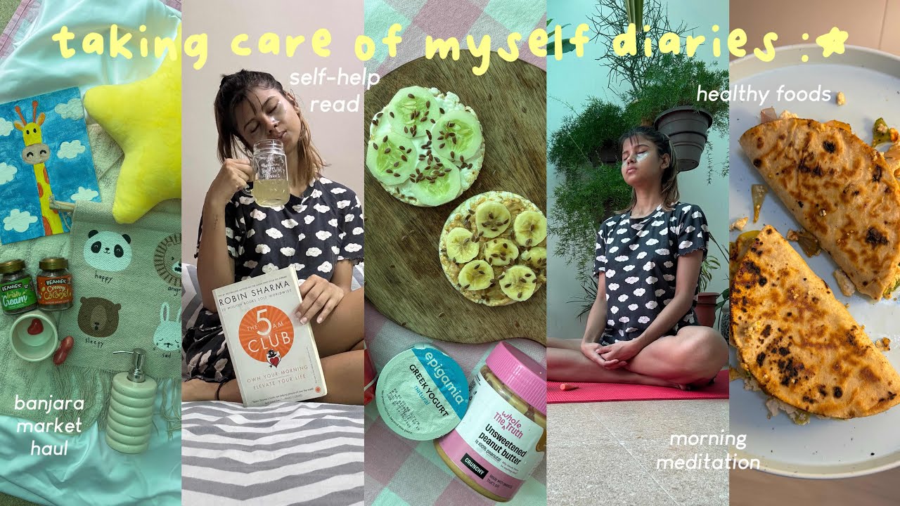 Self-Care Vlog ~ good food, morning rituals, banjara market haul, meditation, exercise & more!!