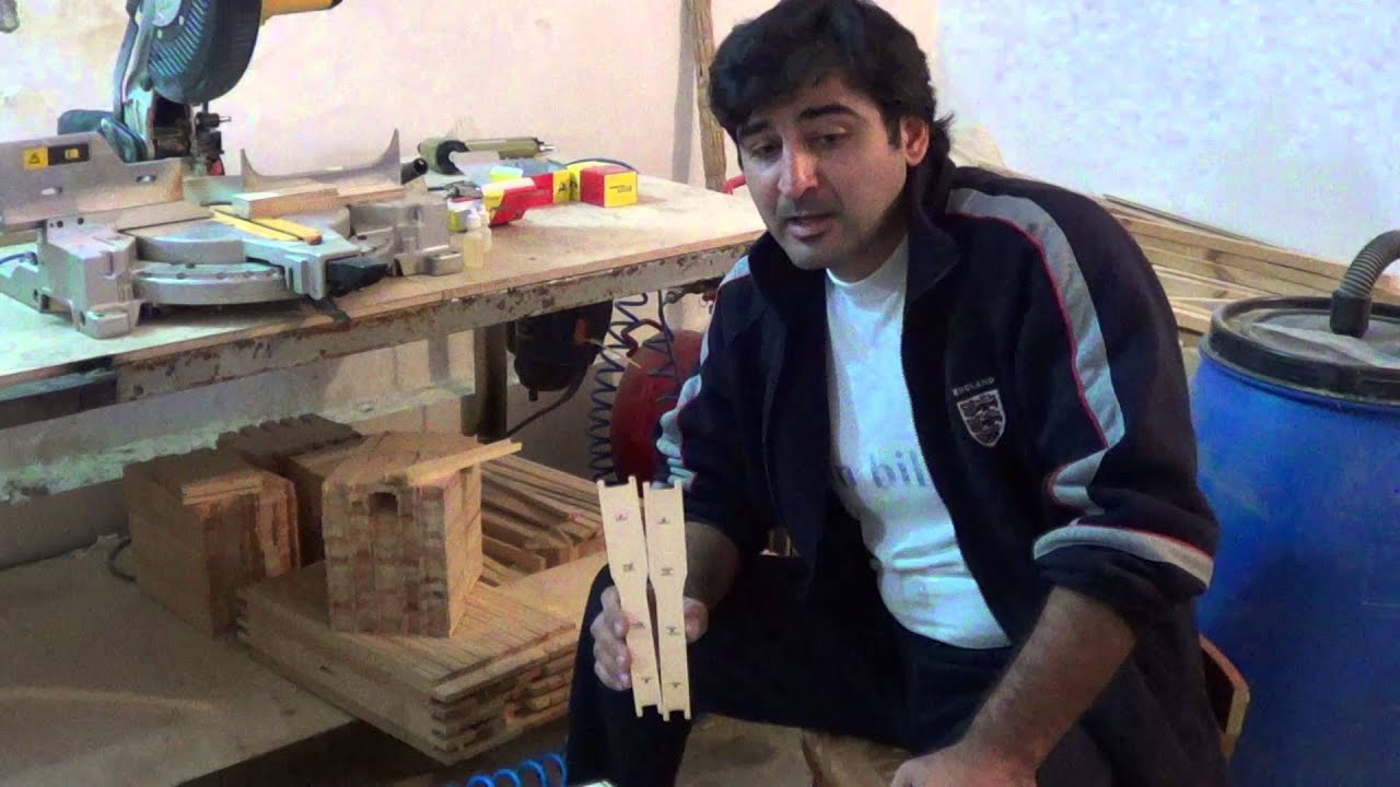 Arı üçün çərçıvələrın pnevmatik tapanca ilə yığılması