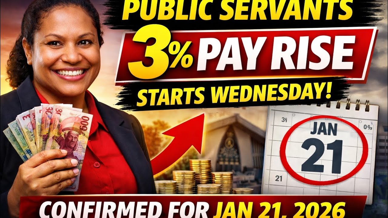 Public Servants 3% Pay Rise CONFIRMED | Paid Jan 21, 2026.