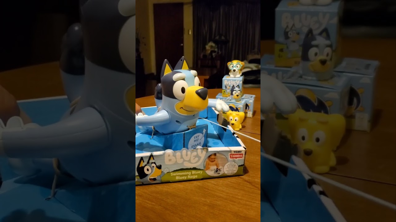 WOW! TRY ME! SATISFYING! SWIM BLUEY BATH TOY! #asmr #new #amazing #bluey #toys #short #viral