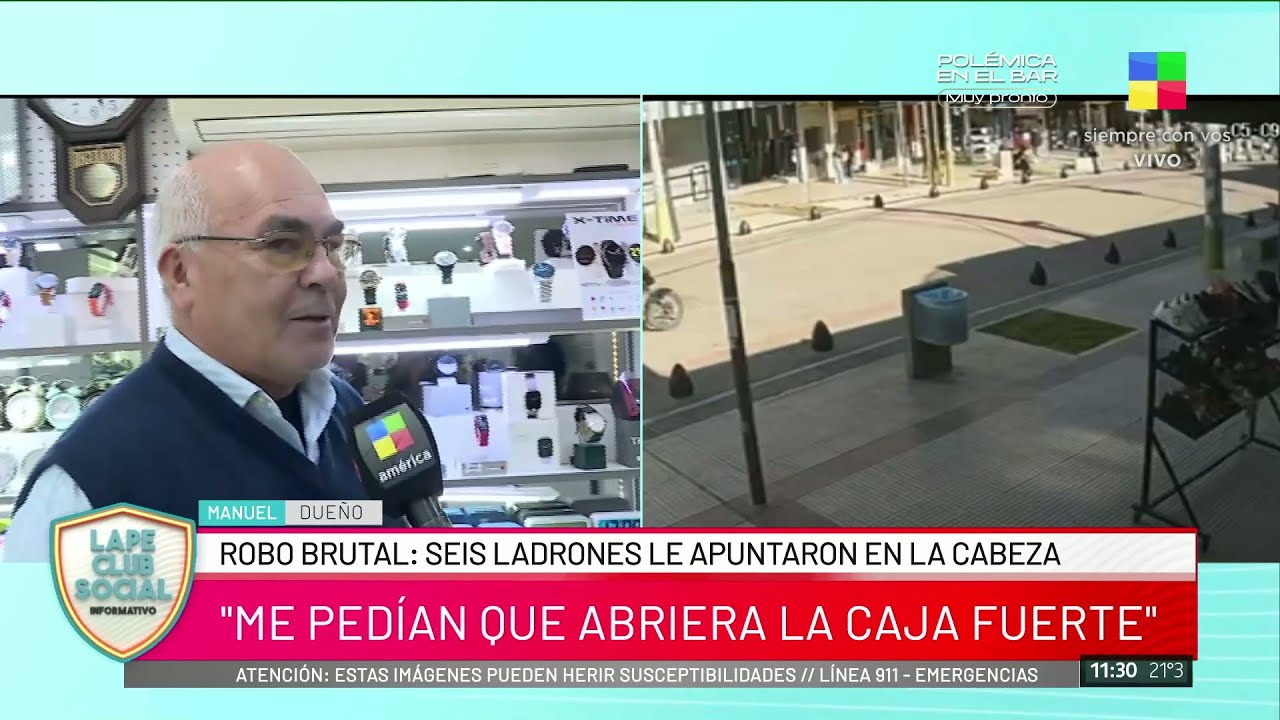 ROBO BRUTAL A UNA JOYERÍA: AMENAZARON AL DUEÑO CON DISPARARLE