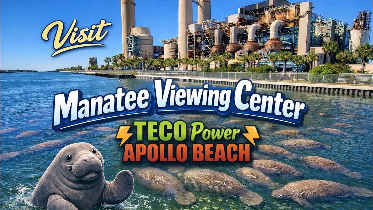 Центр наблюдения за ламантинами | TECO Power | Tampa Electric | Аполло-Бич, Флорида