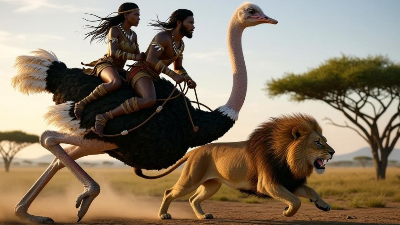 🦴🔥 Part 3 of 3 | Life 3.6 Million Years Ago – Homo Habilis vs Giant Prehistoric Ostrich