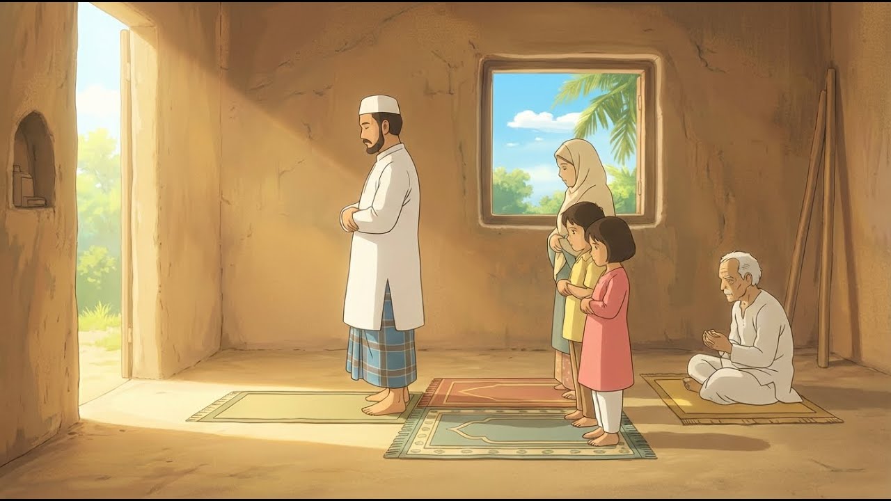 A Gentle Muslim Morning to Night | Village Life | Ghibli Style Islamic Vibes | Ghibli Cozy Life