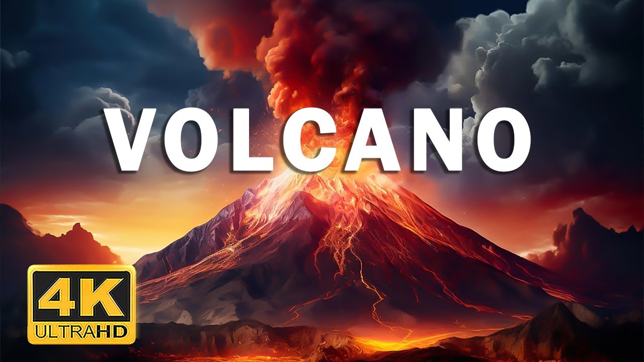 Volcano & Lava 4K - Scenic Relaxation Film With Beautiful Relaxing Music