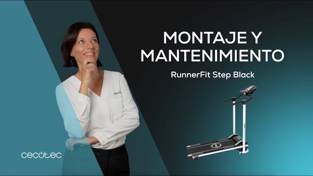 Montaje y mantenimiento de las cintas de andar RunnerFit Step Black/Red