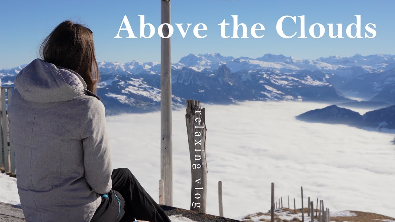 Relaxing Winter Hike above the Clouds | Mount Rigi | Switzerland | Silent Vlog