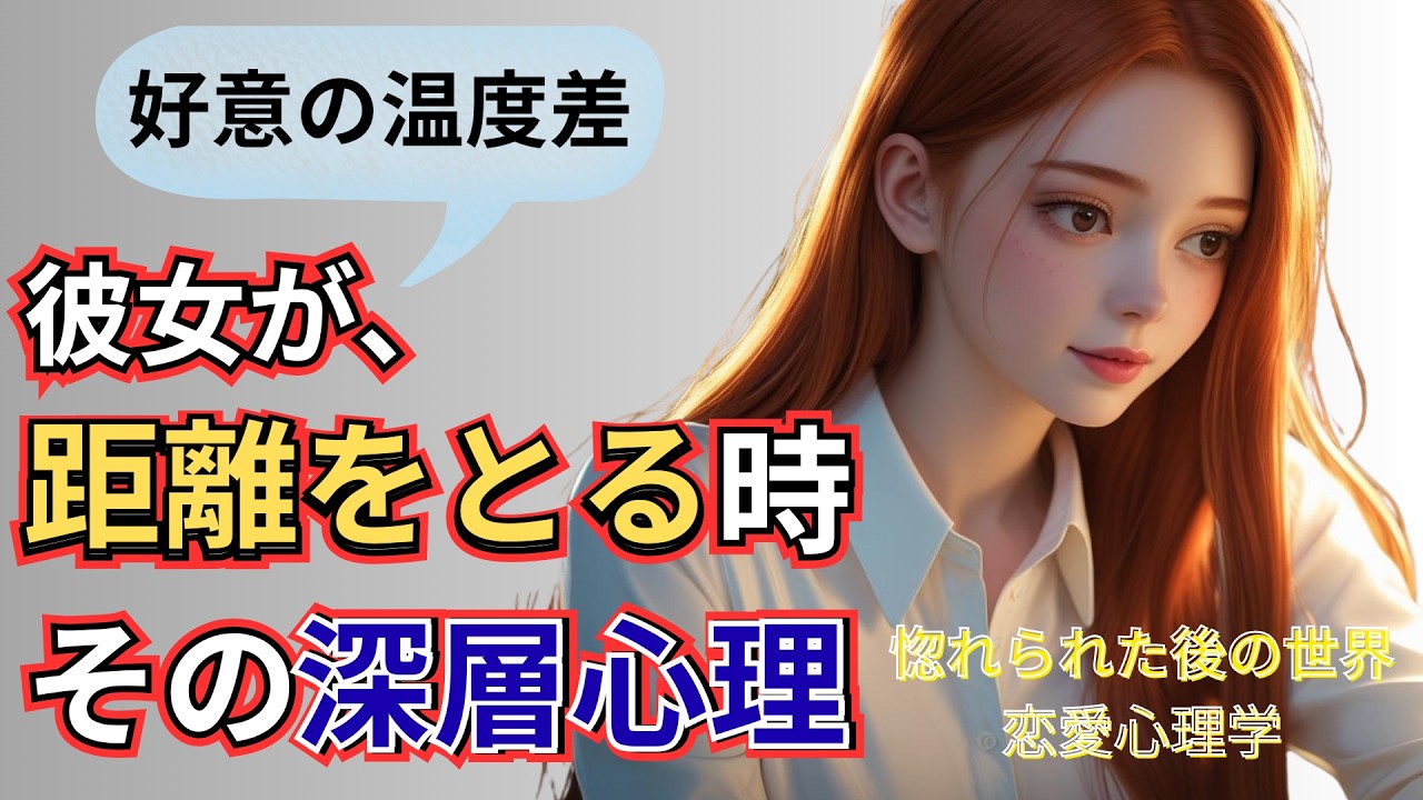 惚れられた後こそ起きる“女性の距離”の正体　知らないと自滅する｜惚れられた後の世界【恋愛心理学】【女心】