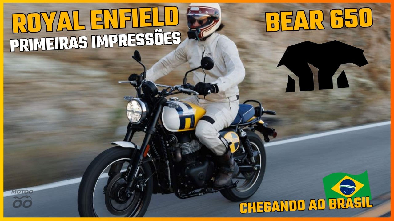 Andei na Royal Enfield Bear 650! Lançamento 2026 próximo no Brasil