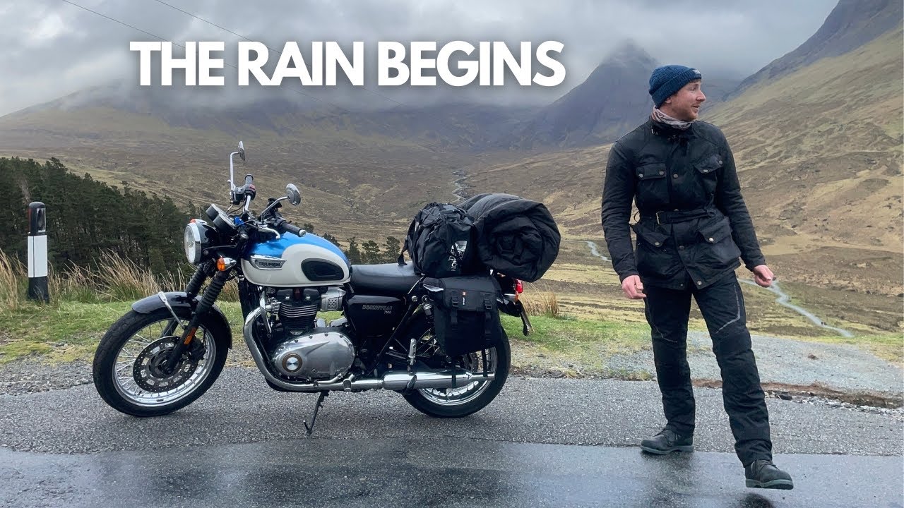 Rain, Cold and Stunning Sunsets | Scottish Road Trip along the West Coast on my Triumph Bonneville