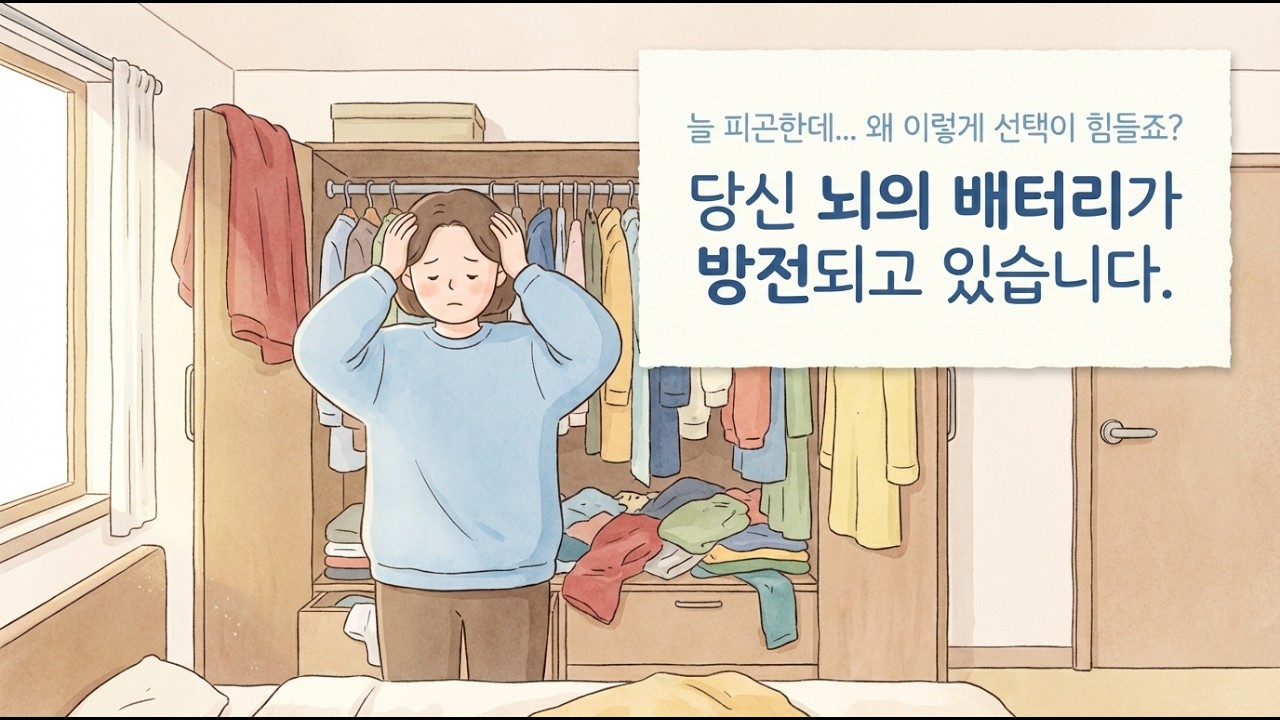결정 피로: 당신의 뇌가 멈추는 이유 | 무기력 & 충동성 극복 심리학