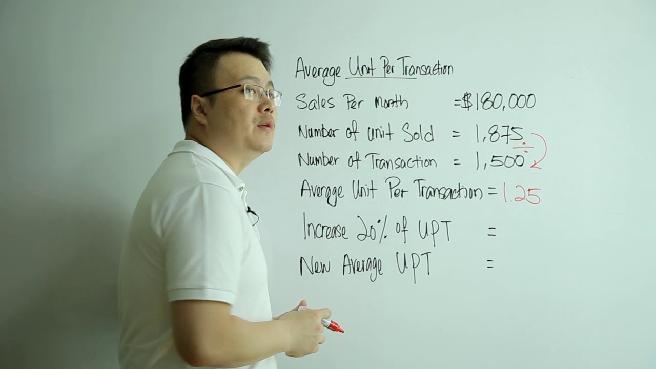 Average Unit Per Transaction from RetailSEMINAR VOL01 - Master The Numbers Master Your Business