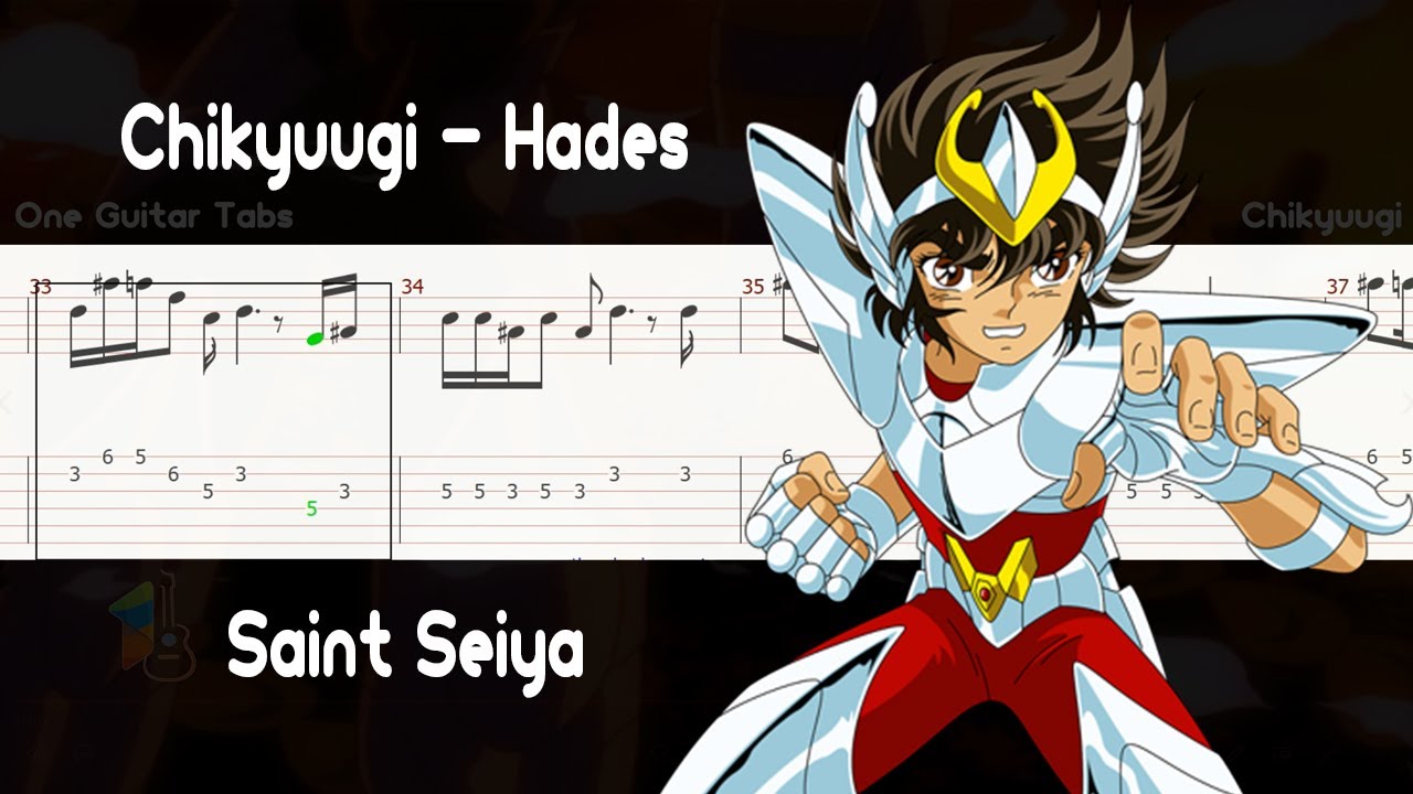 Hades Saga First Opening  | Saint Seiya - Chikyuugi Guitar Tab Tutorial