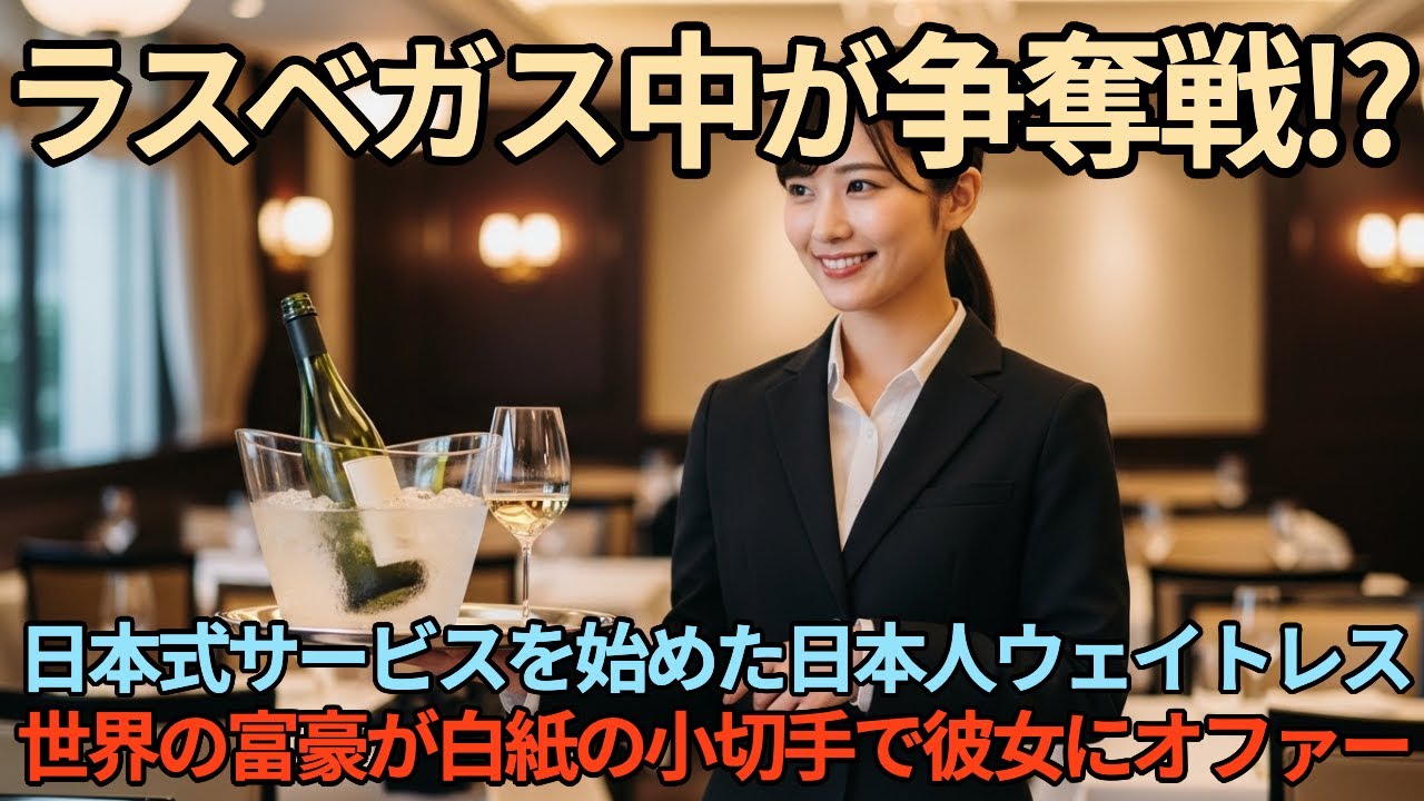 【海外の反応】チップも稼げないと罵られた日本のウェイトレス。彼女が