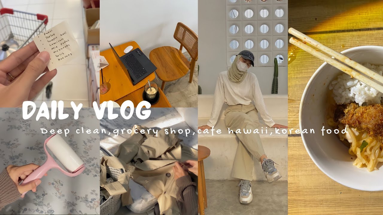 Daily vlog🧇☁️🛒|| morning routine, grocery shopping, cafe hawai, meet friends .‎♡‧₊˚〰.