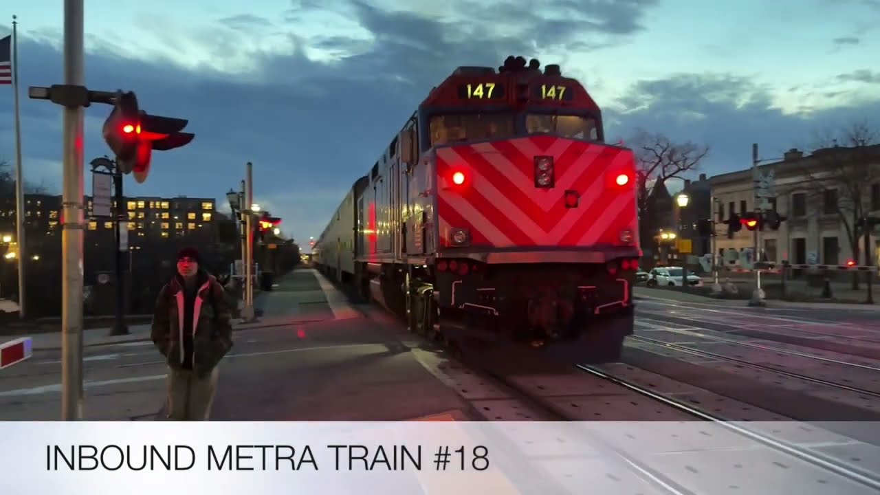 The Complete Metra Morning Rush Hour At Elmhurst On February 8, 2024