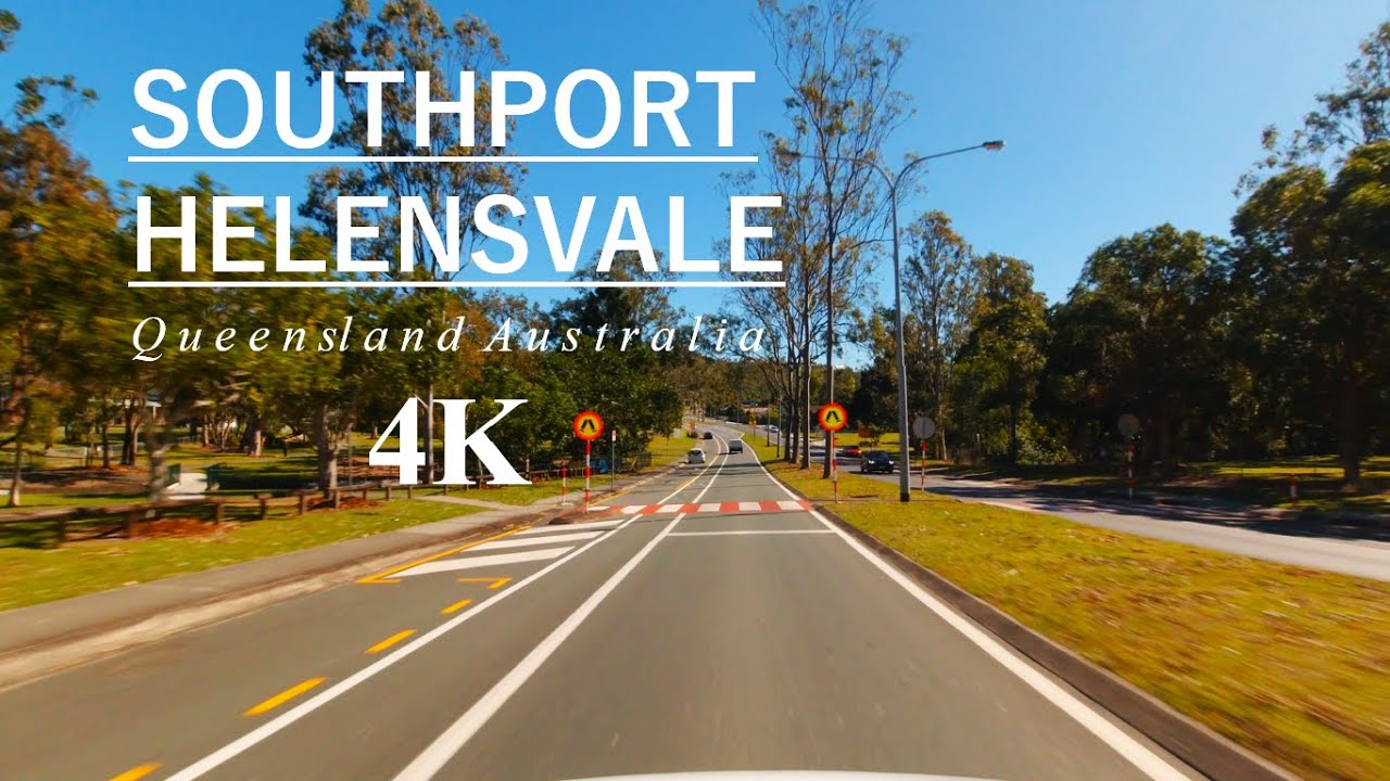 Road Trip Southport to Helensvale Queensland, Australia 4K